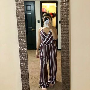 Striped jumpsuit